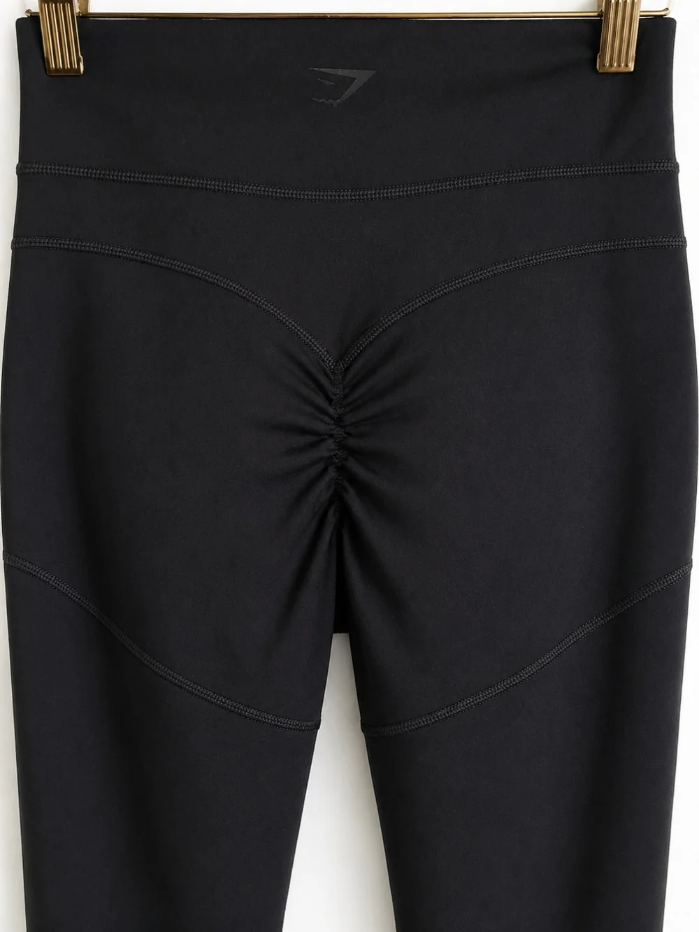 Gymshark Black Scrunch Butt Leggings XS High Waisted Seamless Workout Activewear - Picture 4 of 7